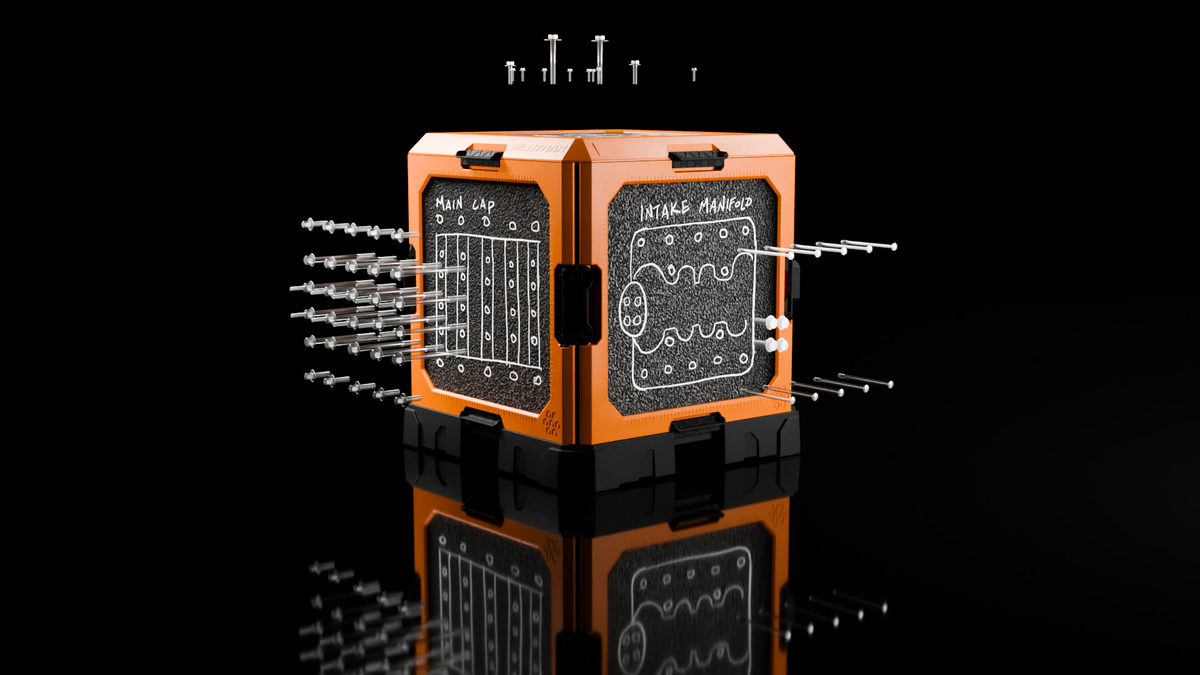 Hardware inserted into its mapped position on a BILDTRAK panel